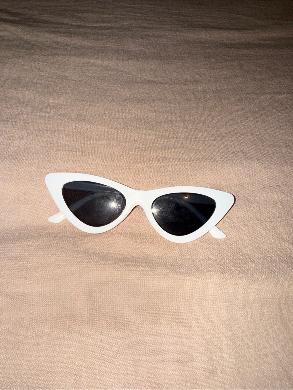 White Cat-Eye Sunglasses — Stylish Women’s Accessories